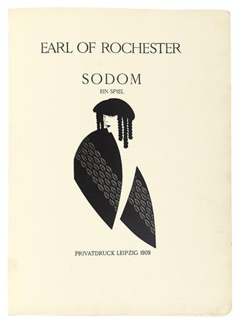 (KLINGER, JULIUS/ EROTICISM.) Rochester, John Wilmot, Earl of. Sodom: Ein Spiel.